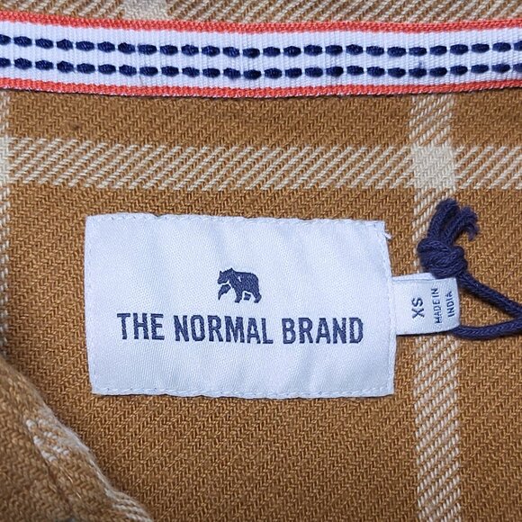 NWT The Normal Brand Mountain Shirt‎ Dress Palomino Plaid Women's XS MSRP $168 - Picture 6 of 11